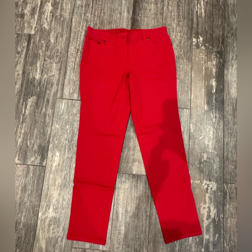Chico’s Red Ankle Pants sz 0